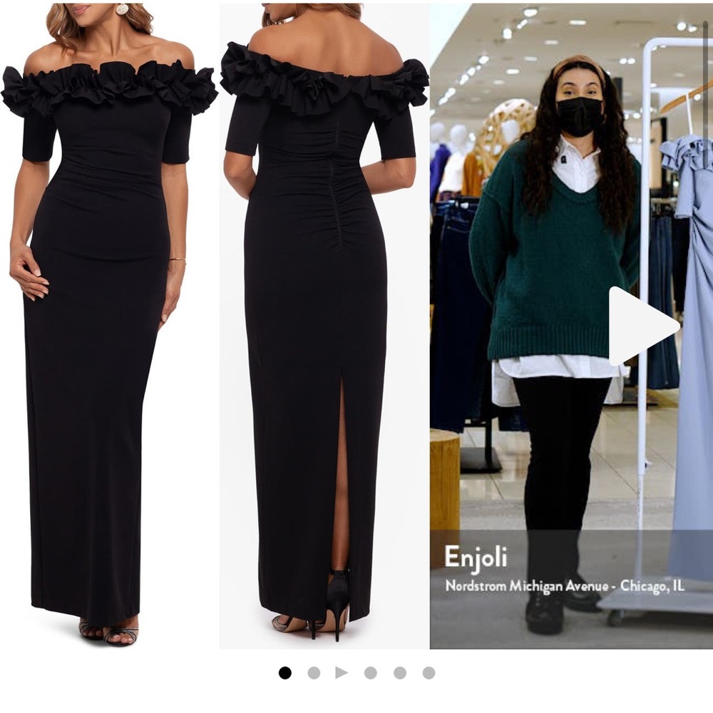 Xcape off the Shoulder Gown